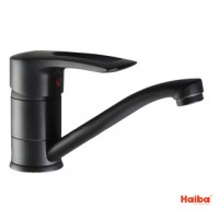 Смеситель для кухни HAIBA 004 HANSBERG BLACK 15 см.