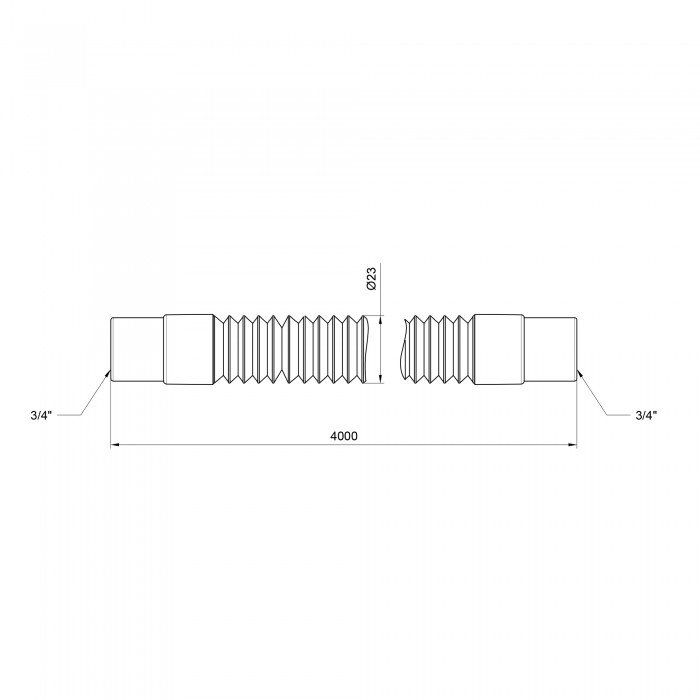 Шланг слив SD Plus для стиральной машины 400 см SD096W400