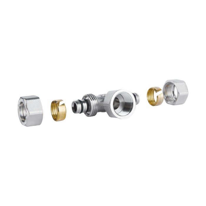 Тройник обжимной SD Plus 16х1/2"х16 ВР SD159W161516