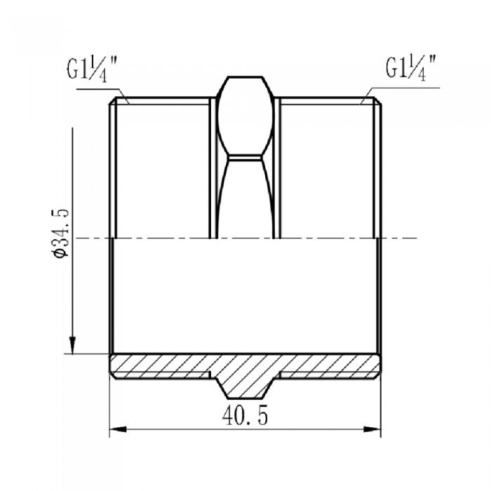 Ниппель SD Forte 1" 1/4 SF35832