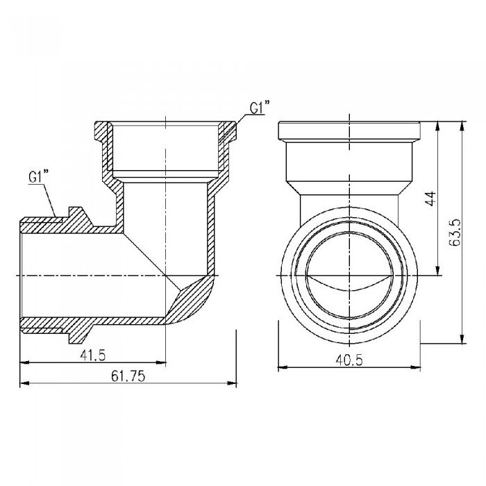 Уголок SD Forte 1" ВН SF37225