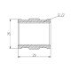 Муфта SD Forte 1/2" ВВ хром SF356H15
