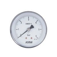 Манометр Icma 1/4" 0-6 бар, заднее подключение №243