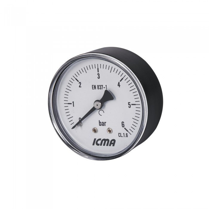 Манометр Icma 1/4" 0-6 бар, заднє підключення №243