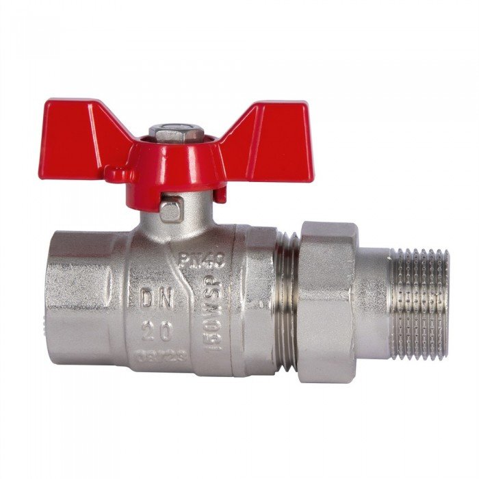 Кран шаровой "Американка" SD Forte 3/4" прямой SF220W20