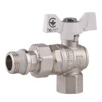 Кран шаровой "Американка" SD Forte 3/4" с антипротечкой угловой SF223W20