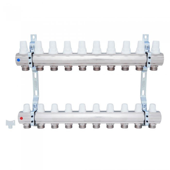 Коллектор Icma 1" 10 выходов, без расходомера №K005