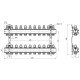 Коллектор Icma 1" 11 выходов, без расходомера №K005
