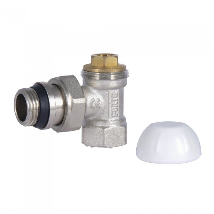 Кран радиаторный SD Forte Powerful 1/2" с антипротечкой угловой SF233W15