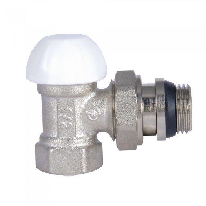 Кран радиаторный SD Forte Powerful 1/2" с антипротечкой угловой SF233W15