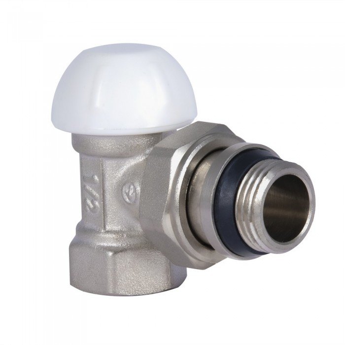 Кран радиаторный SD Forte Powerful 1/2" с антипротечкой угловой SF233W15