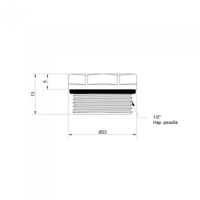 Кран Маевского SD Plus 1/2" SD212W15