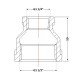Муфта чугунная 1" 1/2х1" 1/4 ВР