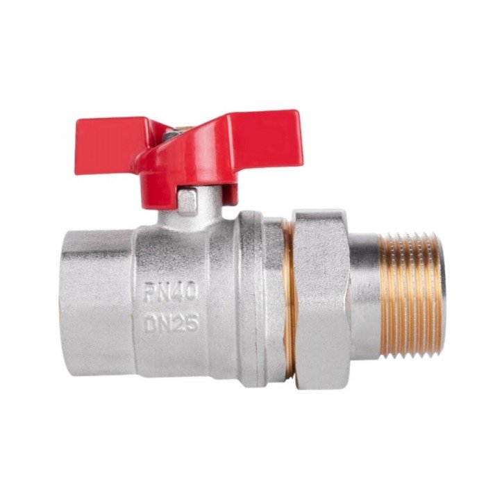 Кран шаровой "Американка" SD Plus 1" ВН прямой SD220W25