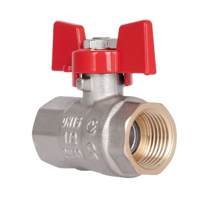 Кран шаровой Thermo Alliance Standart 1/2" ВР для воды (бабочка) SD602NW15PN40
