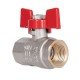 Кран шаровой Thermo Alliance Standart 1/2" ВР для воды (бабочка) SD602NW15PN40