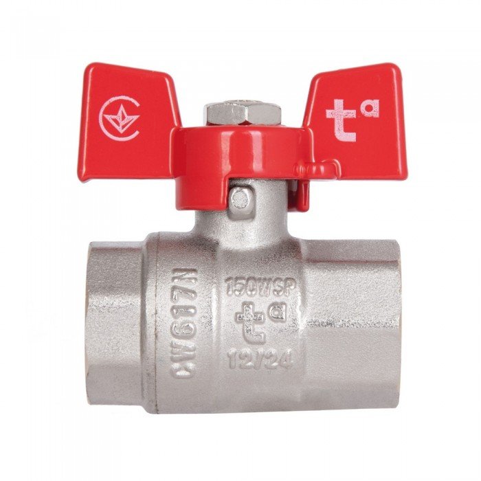 Кран шаровой Thermo Alliance Standart 1/2" ВР для воды (бабочка) SD602NW15PN40