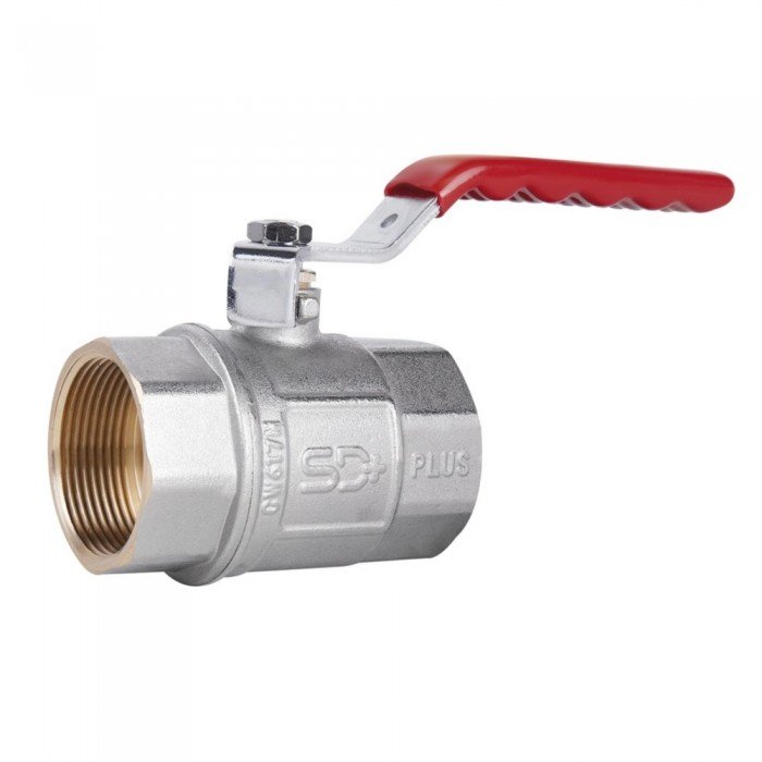 Кран шаровой SD Plus 1" 1/2 ВР для воды (рычаг) SD600NW40PN40