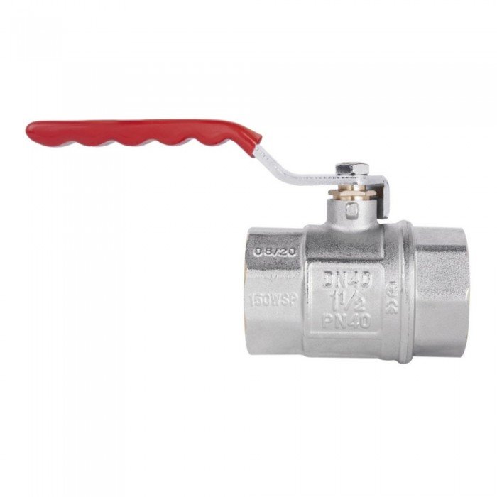 Кран шаровой SD Plus 1" 1/2 ВР для воды (рычаг) SD600NW40PN40