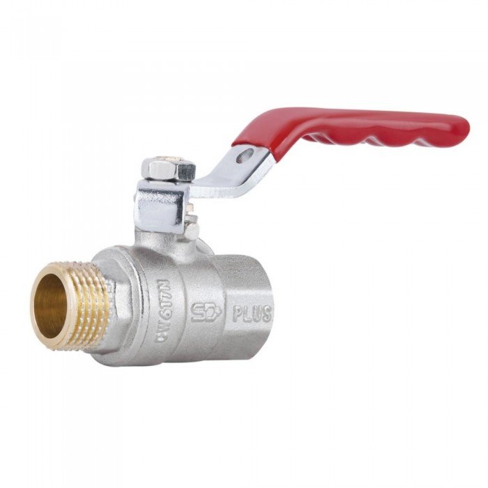 Кран шаровой SD Plus 1/2" ВН для воды (рычаг) SD605NW15PN40