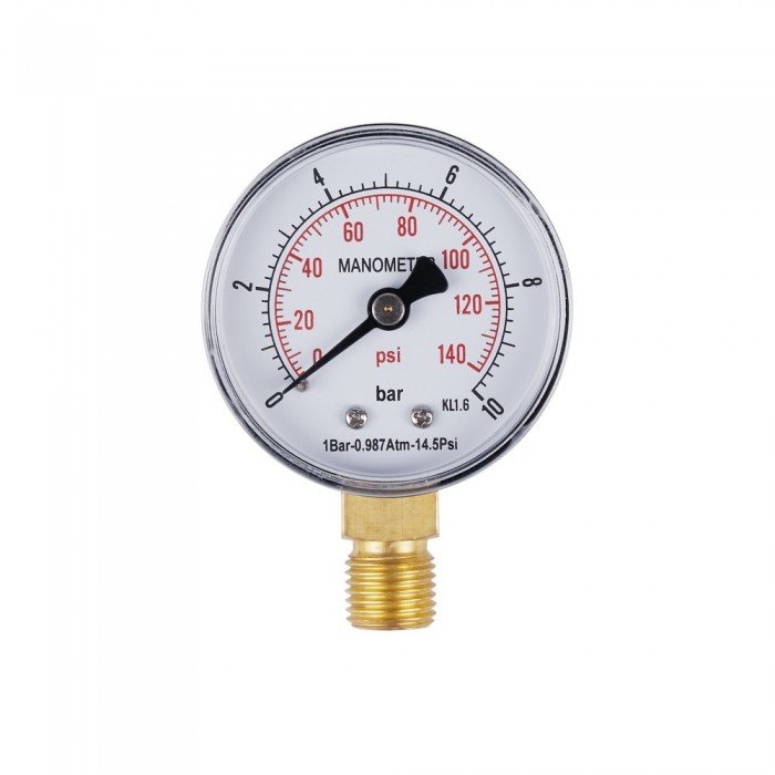 Манометр SD Plus 10 бар 1/4", нижнее подключение SD17010B