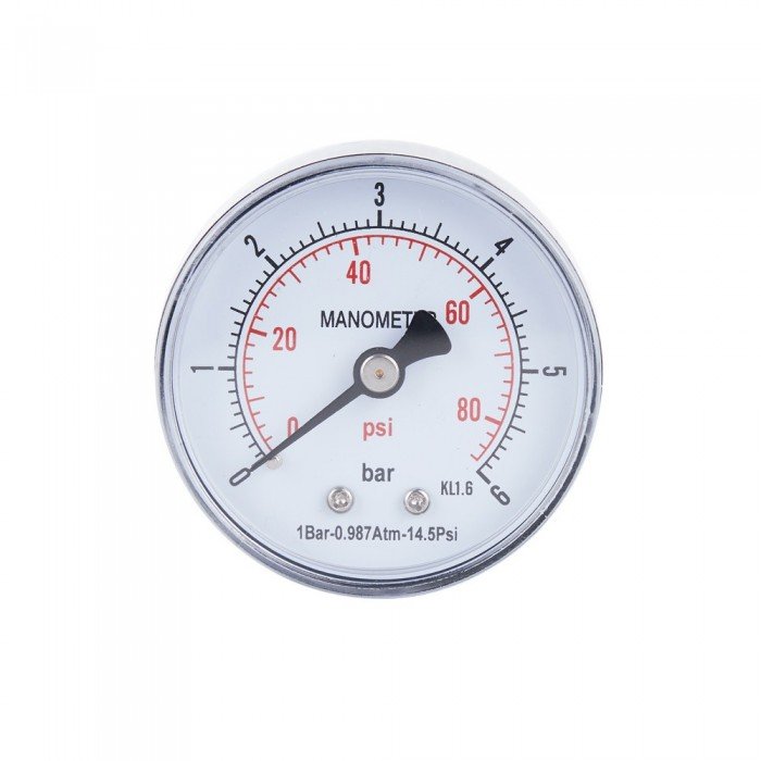 Манометр SD Plus 6 бар 1/4" , заднє підмикання SD1716B