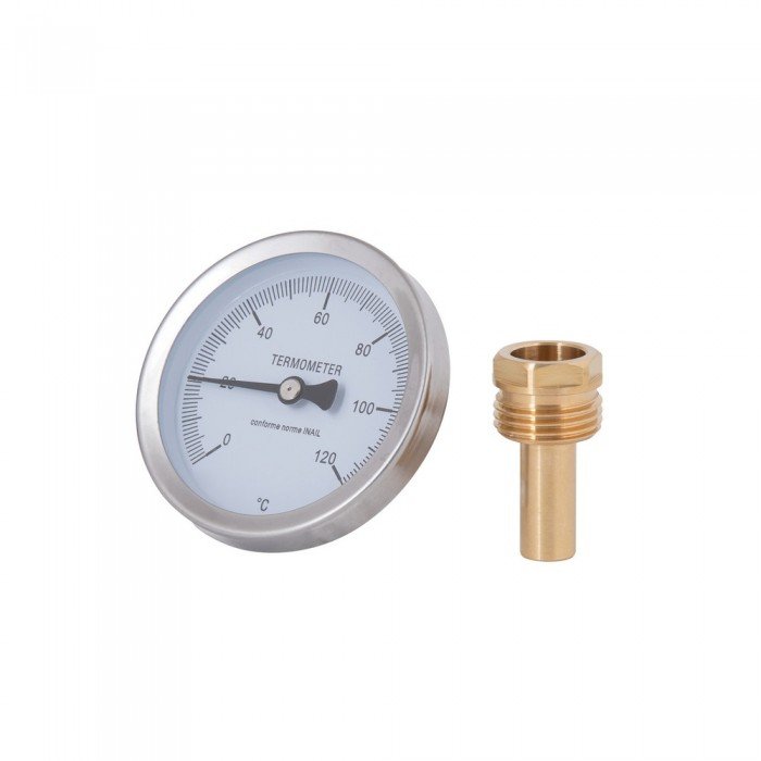 Термометр SD Plus 120ºC 63 мм 1/2", заднее подключение SD17440MM