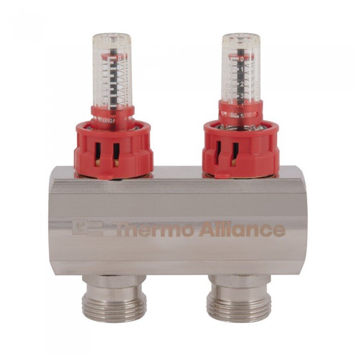 Колектор з витратомірами Thermo Alliance Standart 1" на 2 виходи