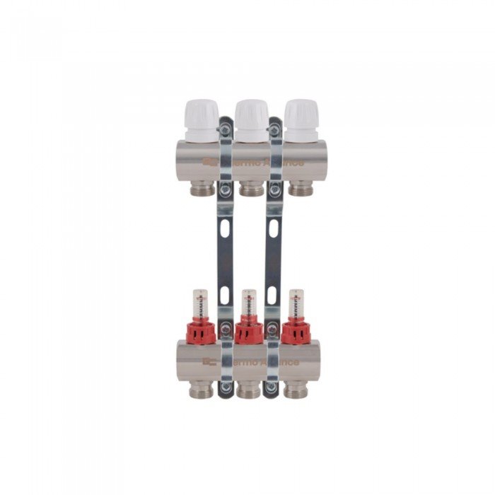 Коллектор с расходомерами Thermo Alliance Standart 1" 3 выхода SD235W3