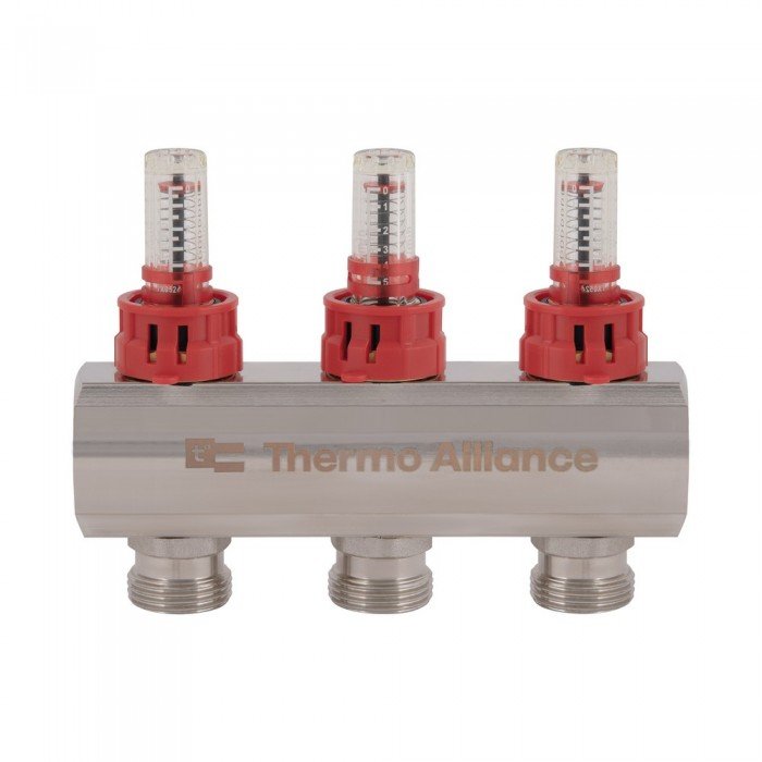 Коллектор с расходомерами Thermo Alliance Standart 1" 3 выхода SD235W3