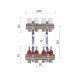 Коллектор с расходомерами Thermo Alliance Standart 1" 4 выхода SD235W4