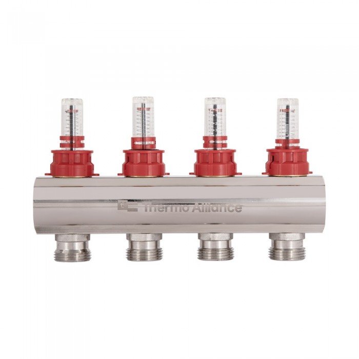 Коллектор с расходомерами Thermo Alliance Standart 1" 4 выхода SD235W4