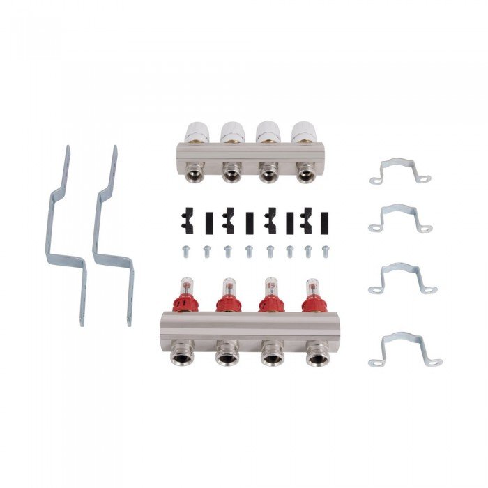 Коллектор с расходомерами Thermo Alliance Standart 1" 4 выхода SD235W4