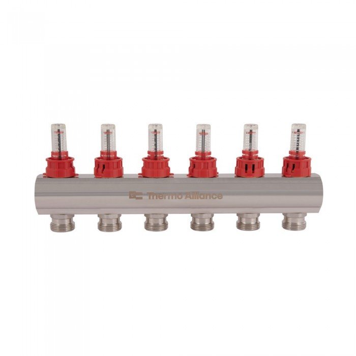 Коллектор с расходомерами Thermo Alliance Standart 1" 6 выходов SD235W6