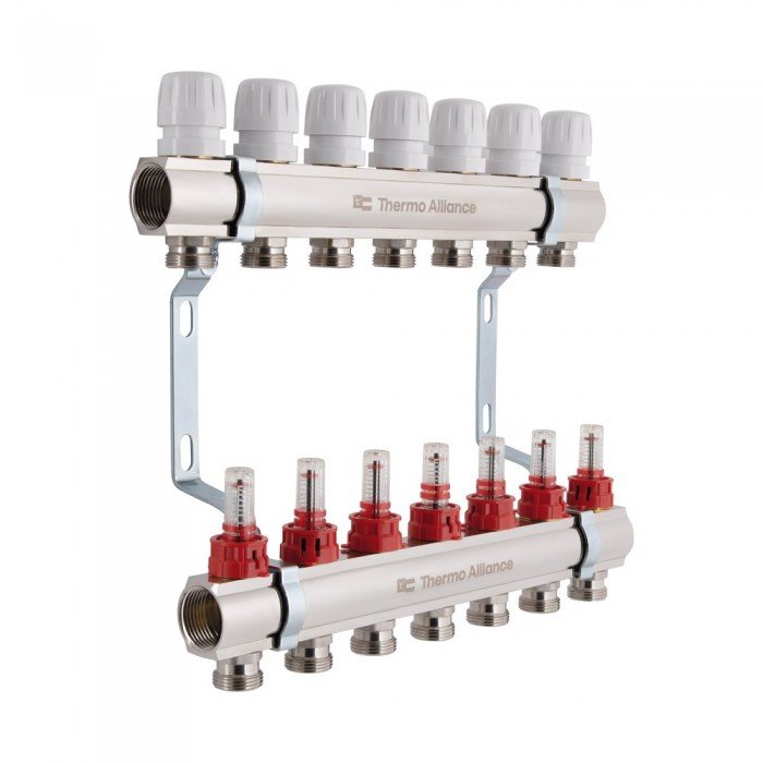 Коллектор с расходомерами Thermo Alliance Standart 1" 7 выходов SD235W7