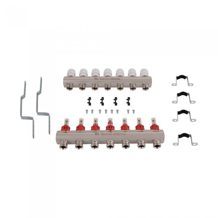 Коллектор с расходомерами Thermo Alliance Standart 1" 7 выходов SD235W7