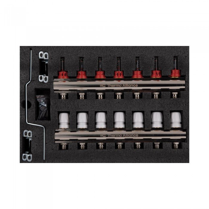 Коллектор с расходомерами Thermo Alliance Standart 1" 7 выходов SD235W7