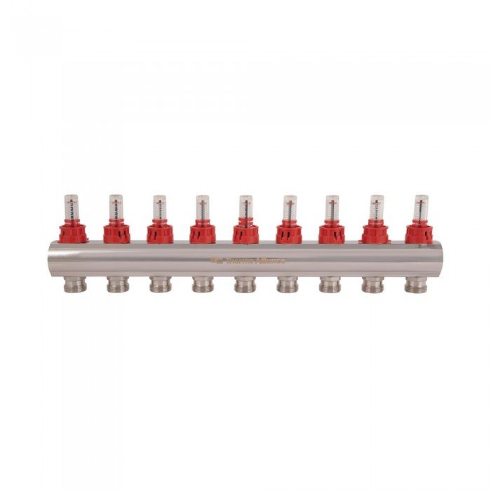 Коллектор с расходомерами Thermo Alliance Standart 1" 9 выходов SD235W9