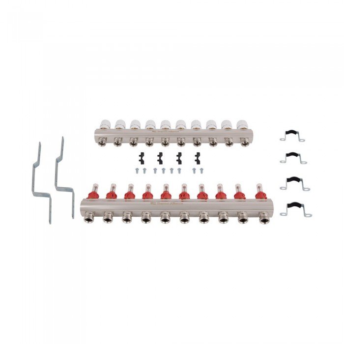 Коллектор с расходомерами Thermo Alliance Standart 1" 10 выходов SD235W10