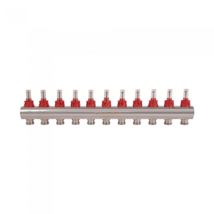 Коллектор с расходомерами Thermo Alliance Standart 1" на 11 выходов