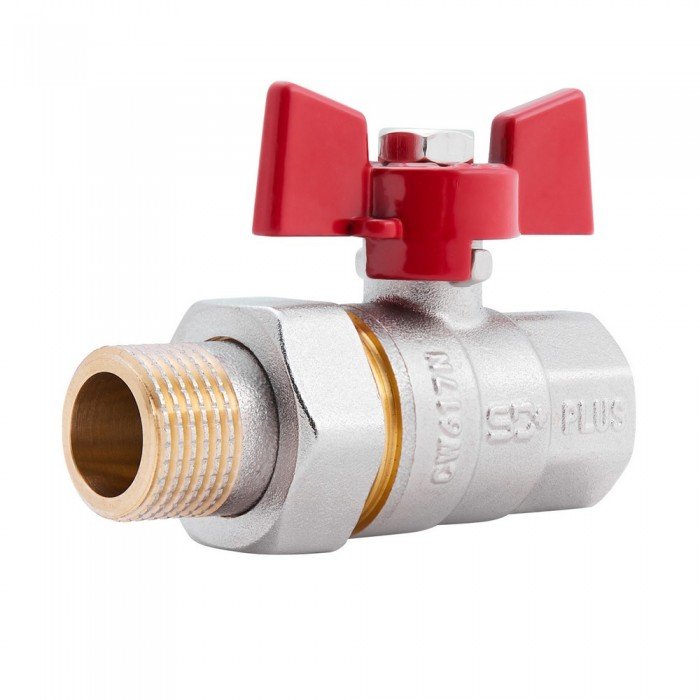 Кран шаровой "Американка" SD Plus 1/2" ВН прямой SD220NW15PN40