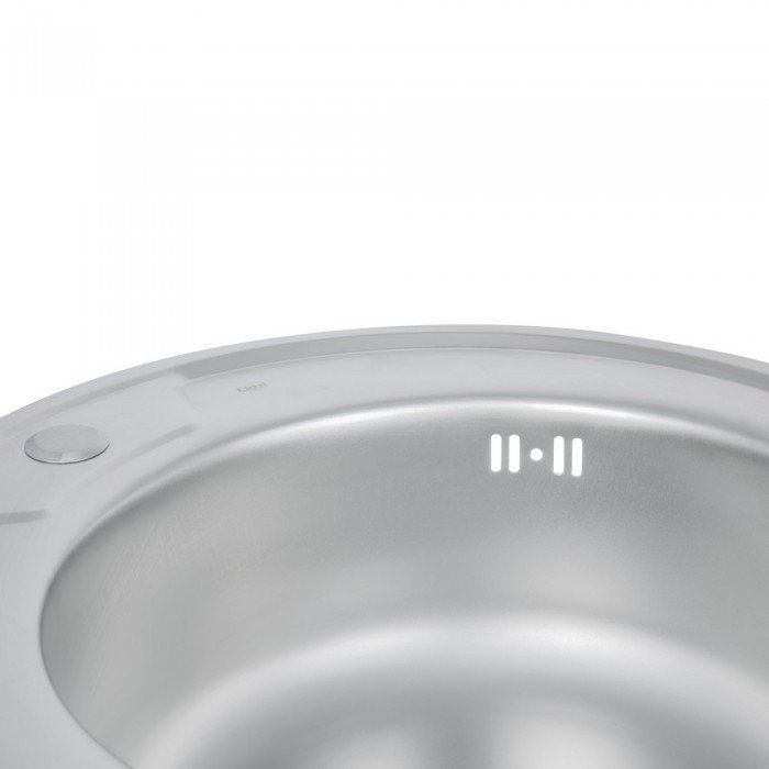 Кухонна мийка Lidz 490-A 0,6 мм Satin (LIDZ490A06SAT160)