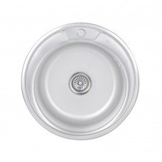 Кухонная мойка Lidz 510-D 0,8 мм Satin (LIDZ510DSAT)