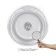 Кухонная мойка Lidz 510-D 0,8 мм Satin (LIDZ510DSAT)