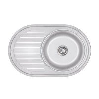 Кухонна мийка Lidz 7750 0,6 мм Satin (LIDZ775006SAT)