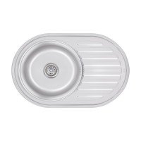 Кухонна мийка Lidz 7750 0,8 мм Satin (LIDZ7750SAT)