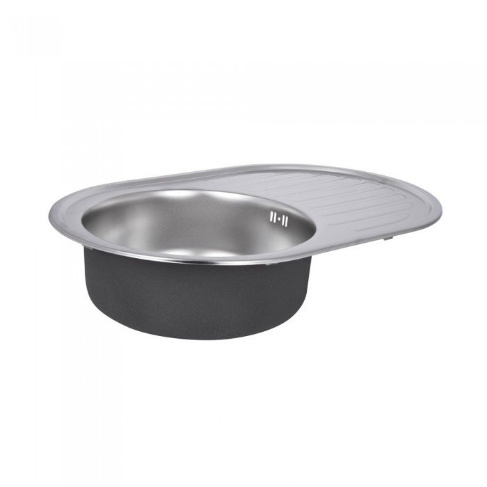 Кухонна мийка Lidz 7750 0,8 мм Satin (LIDZ7750SAT)