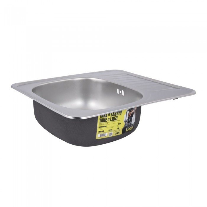 Кухонна мийка Lidz 5848 0,8 мм Satin (LIDZ5848SAT)