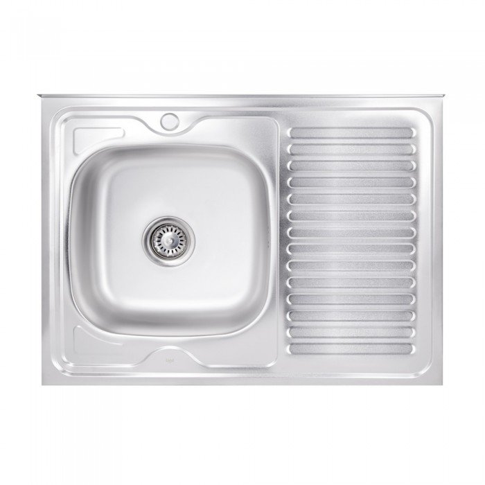 Кухонная мойка Lidz 6080-L 0,6 мм Satin (LIDZ6080L06SAT)
