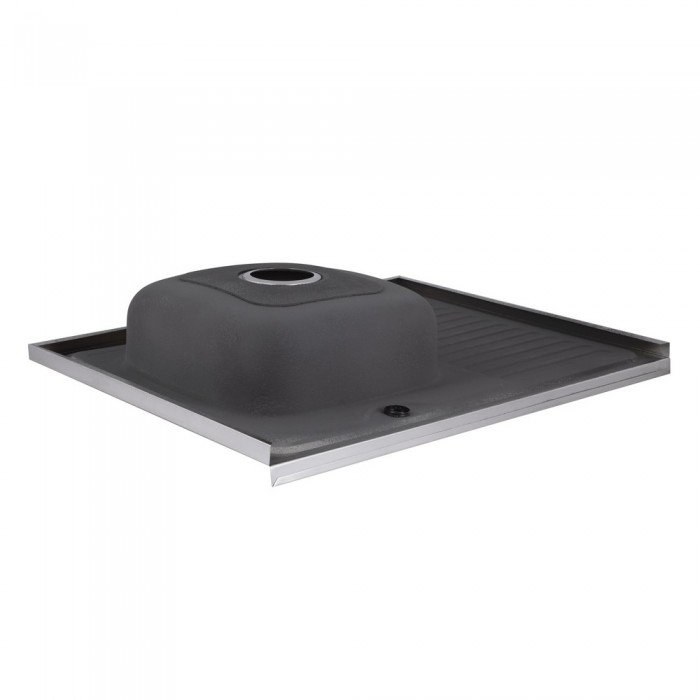 Кухонная мойка Lidz 6080-L 0,6 мм Satin (LIDZ6080L06SAT)